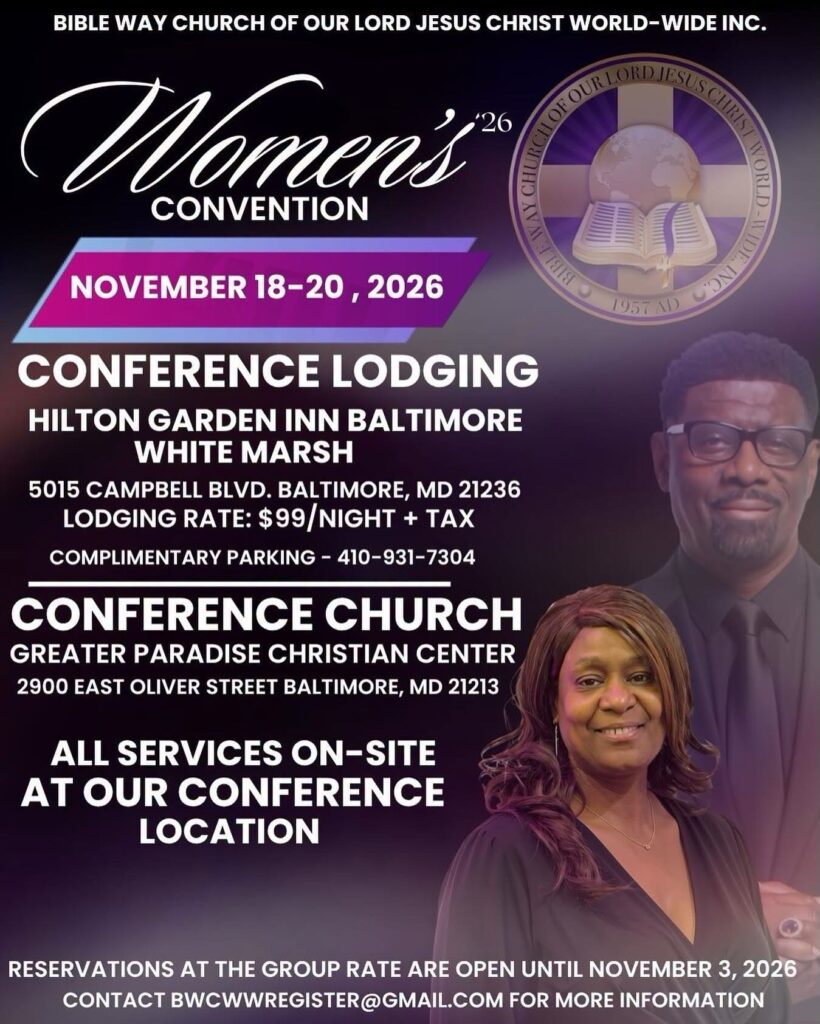 Bible Way Women's Convention 2026 flyer